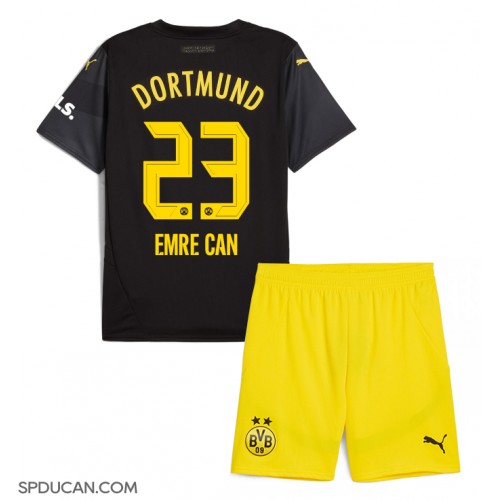 Dječji Nogometni Dres Borussia Dortmund Emre Can #23 Gostujuci 2024-25 Kratak Rukav (+ Kratke hlače)